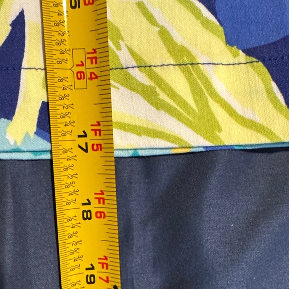 Floral Blue and Yellow Women's Skort - Picture 6 of 8